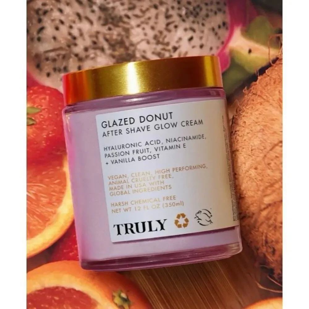 TRULY BEAUTY - NEW Glazed Donut After Shave Glow Cream, 6 oz. No Box - UNISEX
